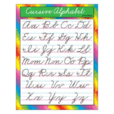 Cursive Alphabet Chart