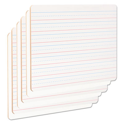 9 x 12 Double Sided Lined/Blank White Boards 6 Pack