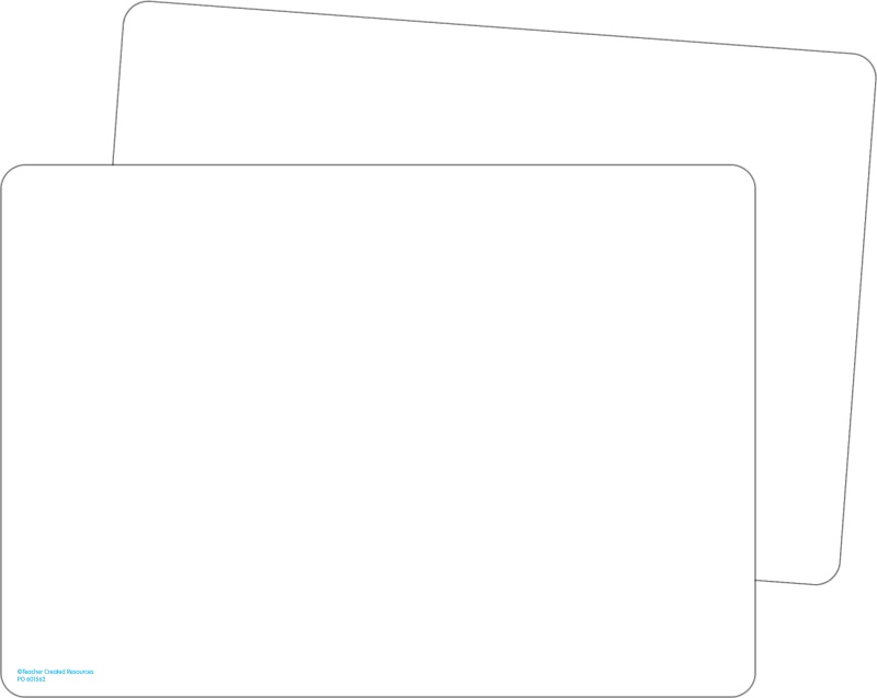 Double Sided Premium Blank White Boards – Teacher Created Resources