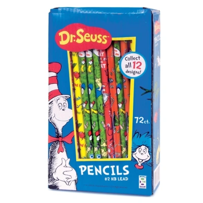 Dr Seuss Pencils Too 72ct
