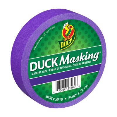 Duck Masking Color Masking Tape - Purple,.94 in. x 30 yd