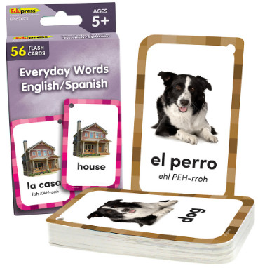 Everyday Words English/Spanish Flash Cards