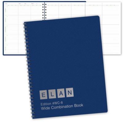 Extra Wide Combination Plan Record Book 50 Students 8.5 x 11