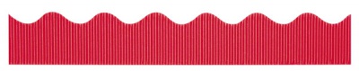 Flame Red Corrugated Scalloped Border 2 1/4 x 50'