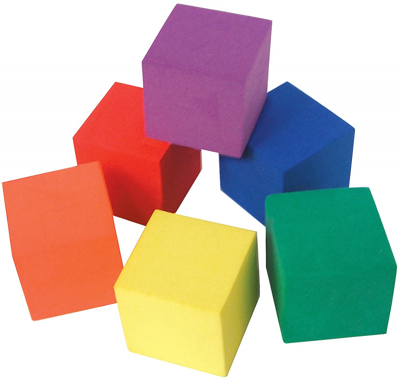 Foam Color Cubes Set for Math Centers | Elementary