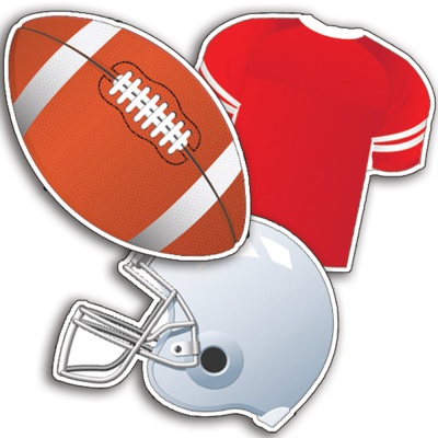 Football Assorted Cut Outs