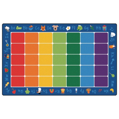 Fun with Phonics Carpet, Rectangle, 7'6 x 12'