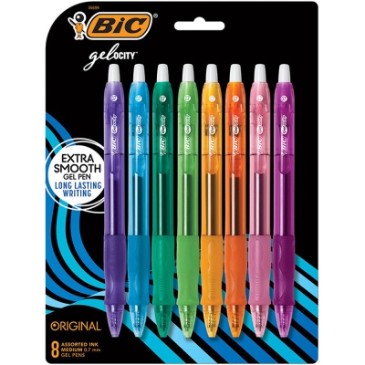 Gelocity 8ct Assorted Medium Retractable Pens
