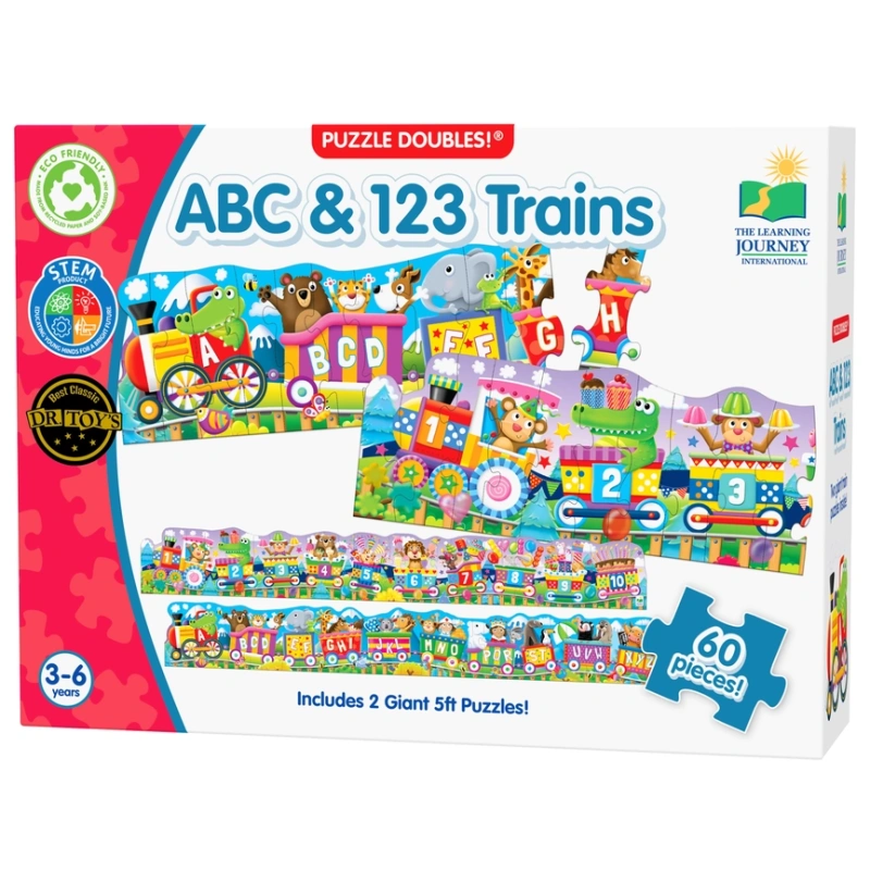 Giant ABC 123 Train Floor Puzzle – Learning Journey International