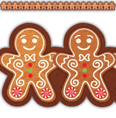 Gingerbread Cookies Die Cut Border