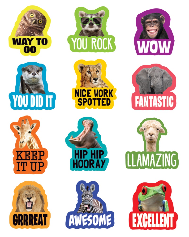 Go Wild Animal Stickers – Teacher Created Resources