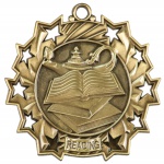 Gold Reading Medal with Ribbon