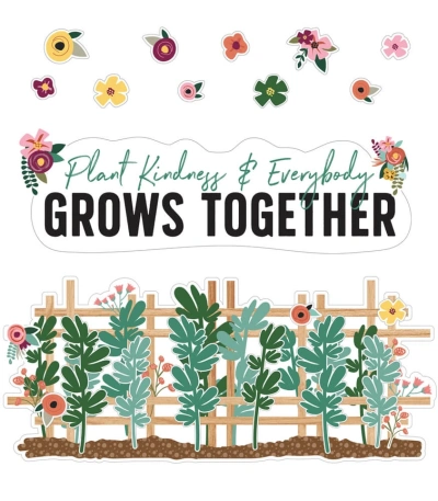 Grow Together Plant Kindness & Everybody Grows Together Bulletin Board Set