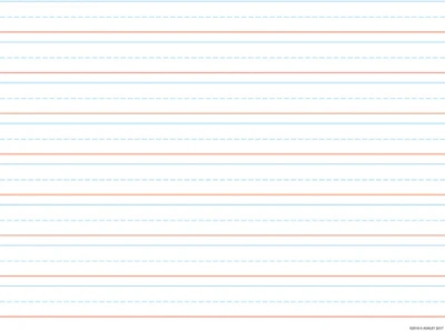 Handwriting 3/4 Lined 17 x 22 Smart Poly Chart