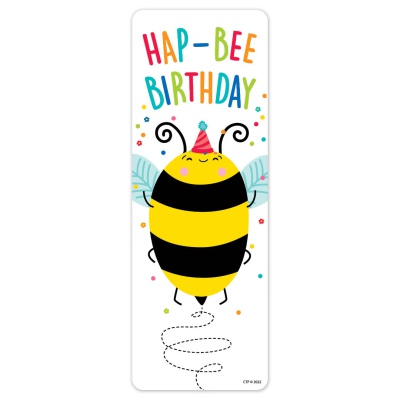 Hap-Bee Happy Birthday Bookmark