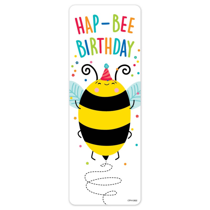 Hap-Bee Happy Birthday Bookmark