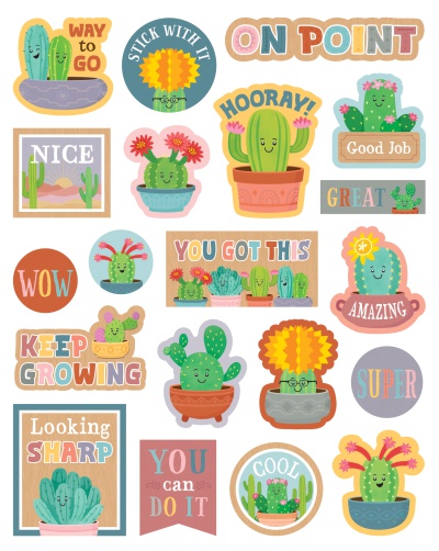 Happy Cactus Crew Stickers