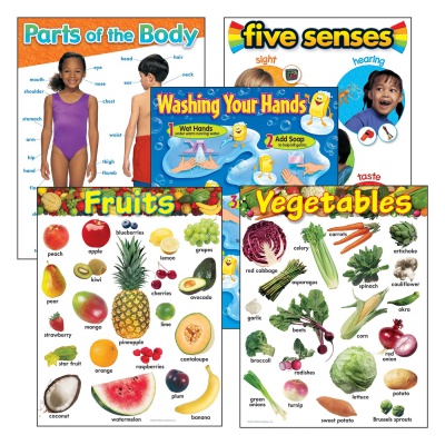 Healthy Living Learning Charts Combo Pack