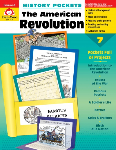 History Pockets, The American Revolution Reproducible Book