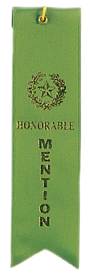 Honorable Mention Ribbon Carde