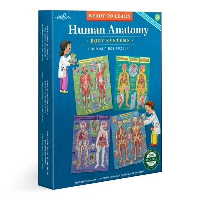 Human Anatomy 4 Puzzle Set Ages 5+