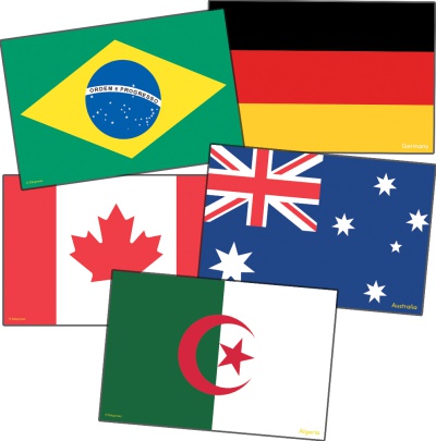 International Flags Accents 72 Flags