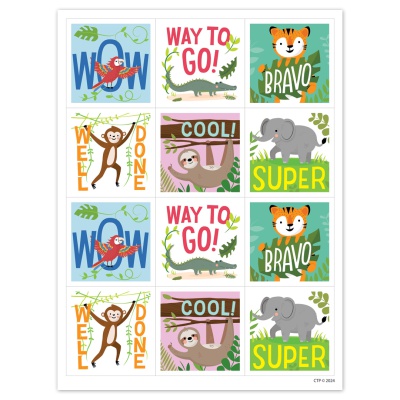 Jungle Friends Rewards Reward Stickers