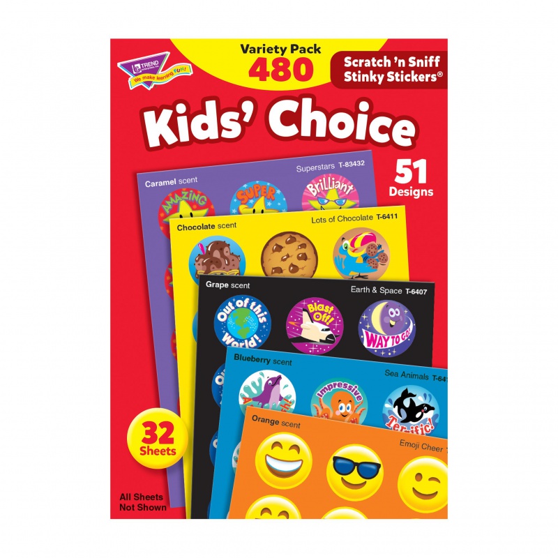 Kids Choice Variety Pack Stinky Stickers