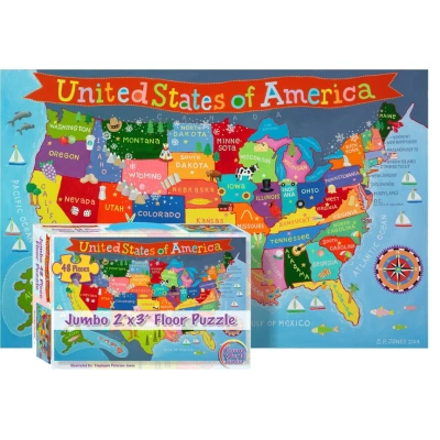 Kid's Floor Puzzle, United States