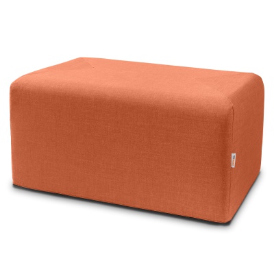 Large Rectangular Foam Ottoman Canyon Orange
