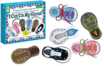 Learning Fun Lacing Cards, I Can Tie My Shoes