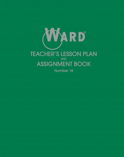 Lesson Plan Book, Wirebound, 8 Class Periods/Day, 11 x 8-1/2, 100 Pages, Green