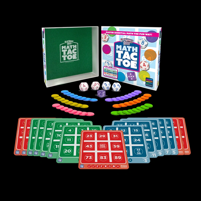 Tack Math Math Tac Toe Strategic Game for Algebra Skills | Ages 8+