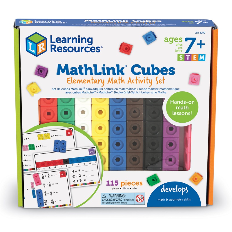 MathLink Cube Activity Set for Elementary Math | Ages 4-12