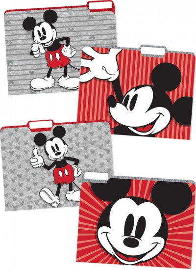 Mickey Mouse Throwback File Folders