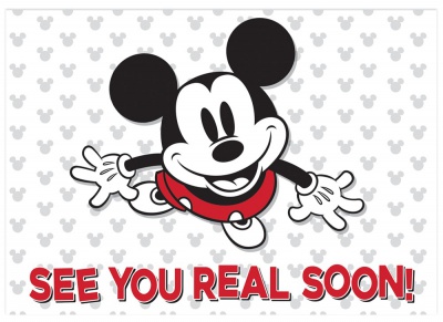 Mickey Mouse Throwback See You Real Soon Teacher Cards