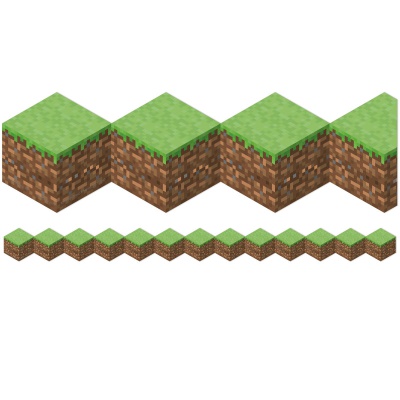 Minecraft Die-Cut Blocks Deco Trim, Extra Wide