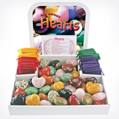 Mineral Heart Stone Rock Assortment