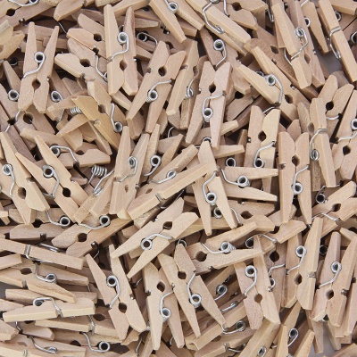 Mini Spring Clothespins, Natural 250 Pieces
