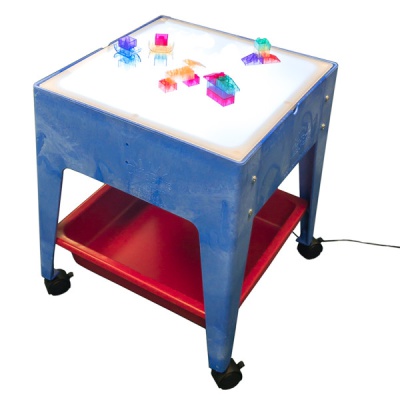Mobile Mite LED Light Table Blue