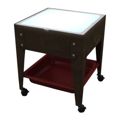 Mobile Mite LED Light Table Milk Chocolate