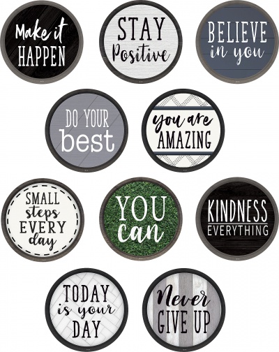 Modern Farmhouse Positive Sayings Accents