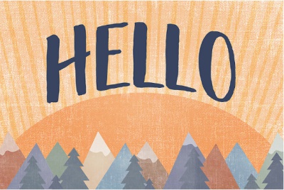 Moving Mountains Hello Postcards