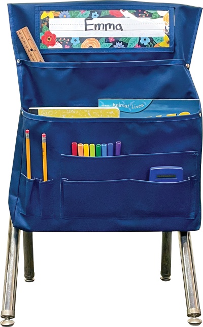 Navy Blue Chair Pocket - For Standard-Sized Chairs