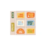 Nice Work Woodblock Stamp Set