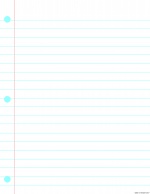 Notebook Paper 17" x 22" Smart Poly Chart Wipe Off