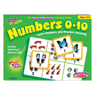 Numbers 0-10 Match Me Game