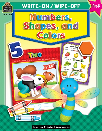 Numbers, Shapes and Colors Write-On Wipe-Off Book