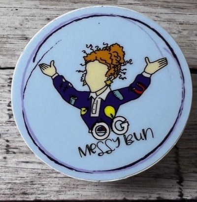 OG Messy Bun Sticker