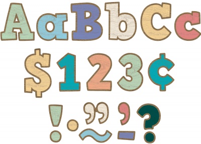 Painted Wood Bold Block 4 Letters Combo Pack